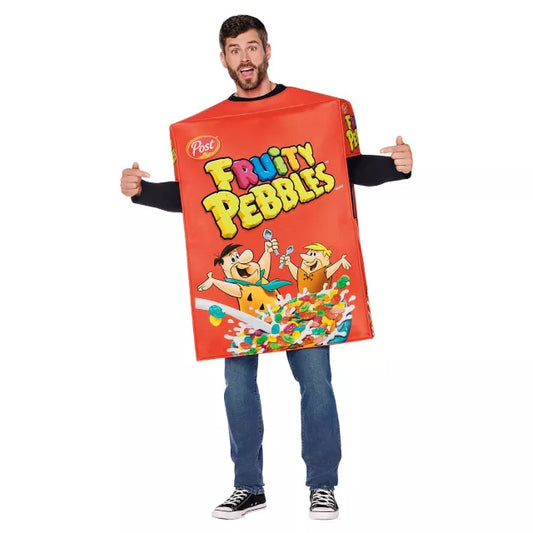 Adult Fruity Pebbles Cereal Box 3D Costume - US 2338